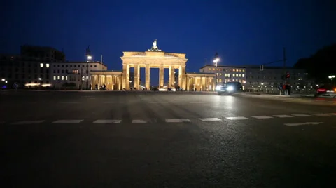 Brandenburger gate in berlin Stock Footage 37032462