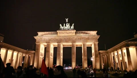 Brandenburger Tor Berlin Stock-Footage 7908642
