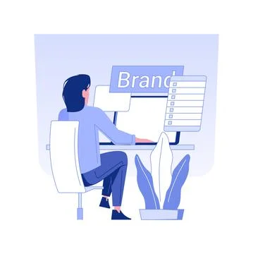 Branding concept isolated concept vector illustration. Stock Illustration