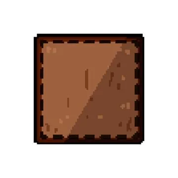 Branding leather patch pixel art vector illustration 스톡 일러스트