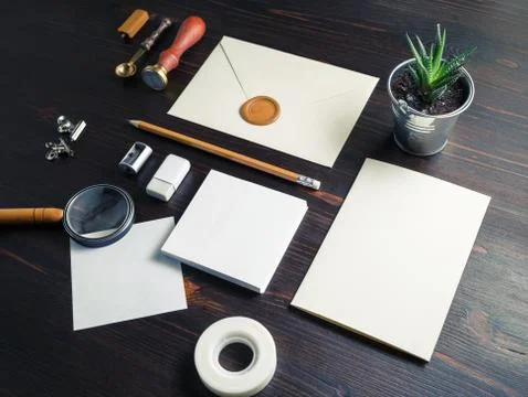 Branding mock up Stock Photos
