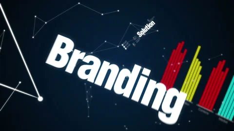 Branding, Solution,Customers, Campaign, Success, Text 'Marketing Strategy' 스톡 동영상 59184386