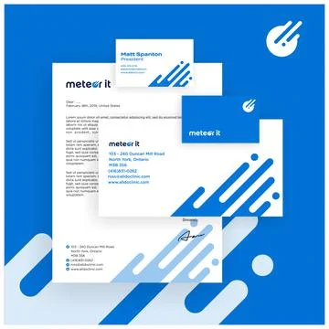 Branding technology logo design template Stock Illustration