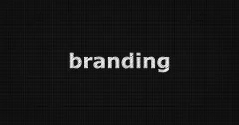 BRANDING text on board Illustrazione stock