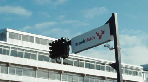 Brands hatch grid lights Stock Footage 38064405