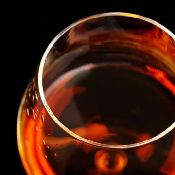 Brandy in glass Stock Photos