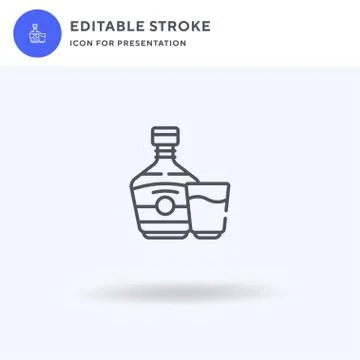 Brandy icon vector, filled flat sign, solid pictogram isolated on white, logo イラスト素材