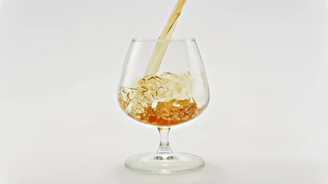 Brandy Pouring - Slow Motion Stock Footage 122759113