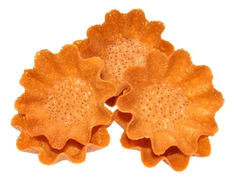 Brandy Snap Baskets Stock Photos