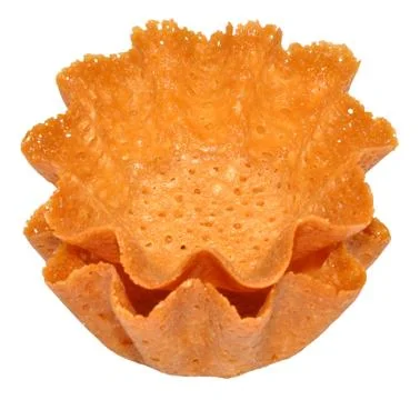 Brandy Snap Baskets Stock Photos