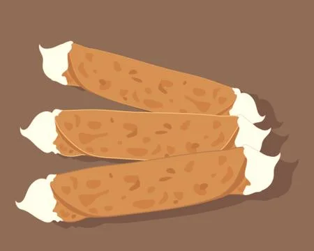 Brandy snap Stock Illustration