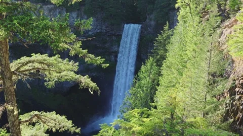 Brandywine falls as seen from viewing deck Stock Footage 280150225