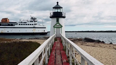 Brant Point Lighthouse Nantucket Stock Footage 256207439