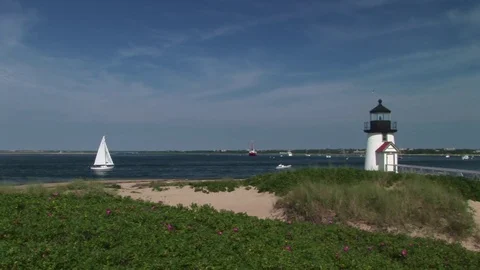 Brant Point on Nantucket Stock Footage 72571607