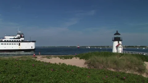Brant Point on Nantucket Stock Footage 72572005