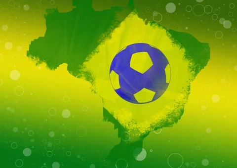 Brasil 2014 abstract background Illustrazione stock