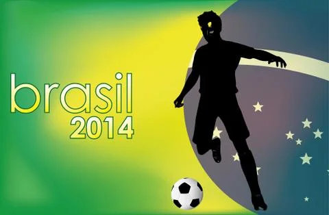 Brasil 2014 background Stock Illustration