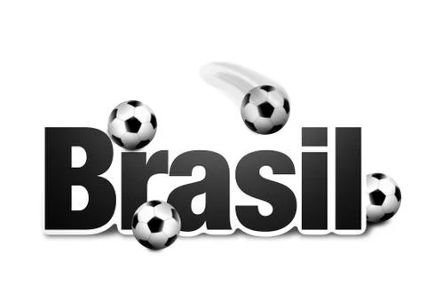 Brasil 3d symbol Stock Illustration
