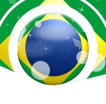 Brasil background with fresh design Stock Illustration