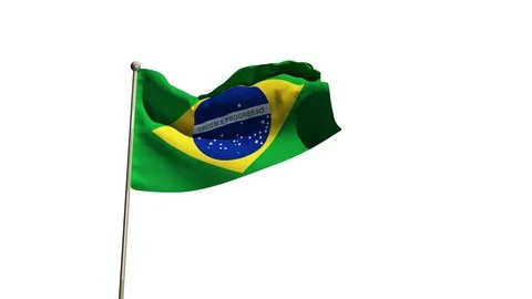 Brasil Flag Stock Footage 90853902