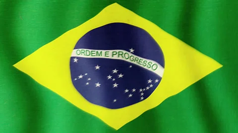 Brasil National Flag Stock Footage 39599348