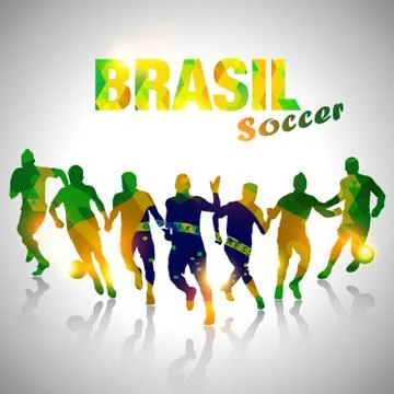 Brasil soccer Stock Illustration