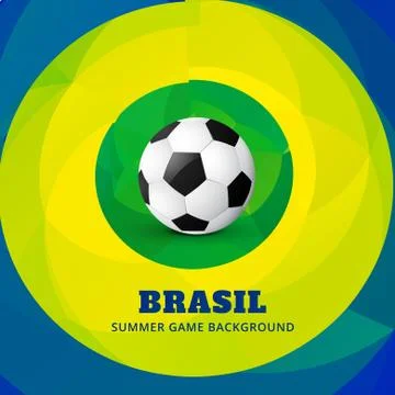 Brasil soocer game Stock Illustration