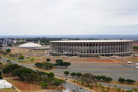 BRASILIA, BRAZIL - AUGUST 30, 2023: Arena BRB Mane Garrincha formerly Estad.. Stock Photos