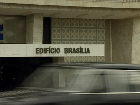 Brasilia edificio Brasilia sign 库存影片 141064650