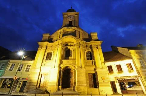 Brasov at night Foto stock