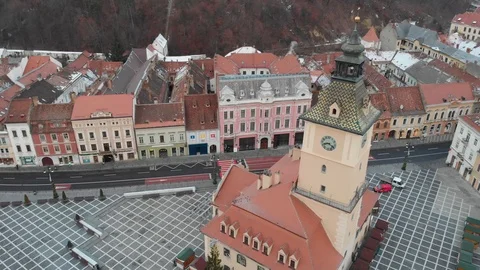 Brasov, Romania. View of a Council square. Stock Footage 108537814