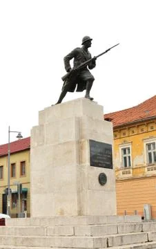 Brasov unknown soldier statue Stock Photos