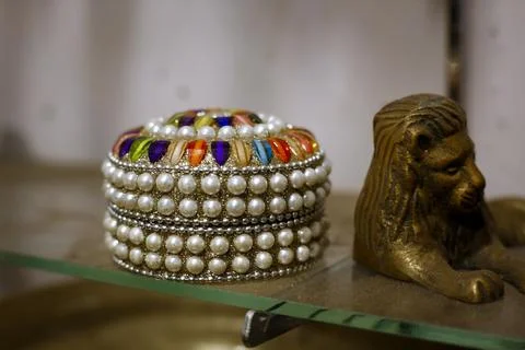 Brass and copper ware used in ancient Sri Lanka Stock Photos