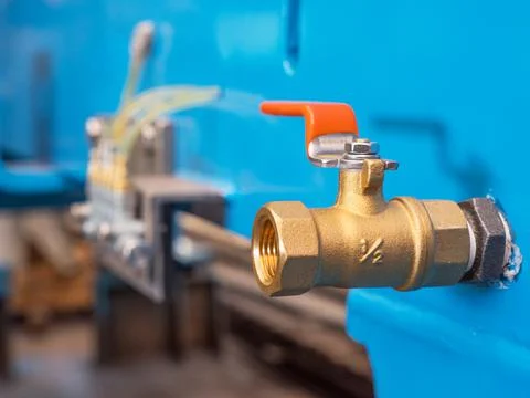 Brass ball valve Stock Photos