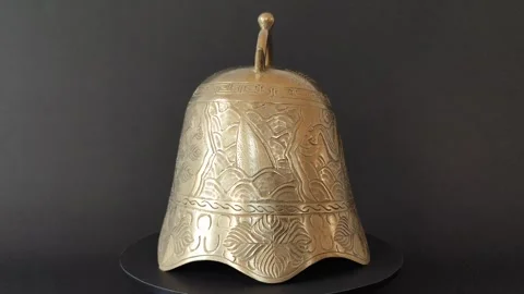 Brass bell Stock Footage 274828188