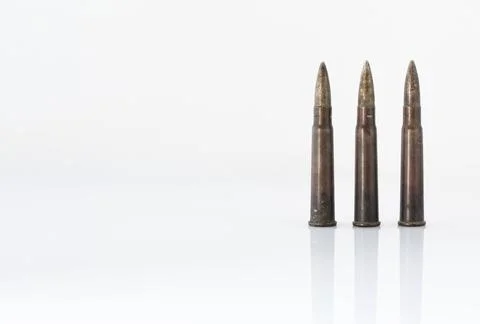 Brass bullets Stock Photos