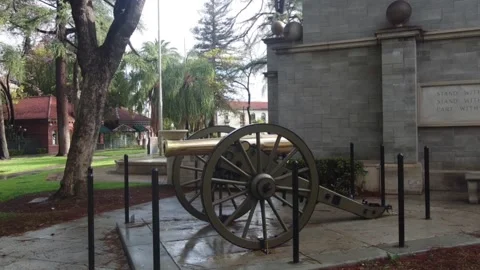 Brass Cannon Stockbeeldmateriaal 183554409