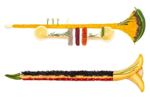 The brass of diet. Stock Photos