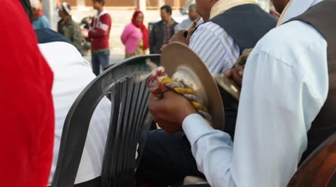 Brass drums beat the rhythm Video stock 61537593