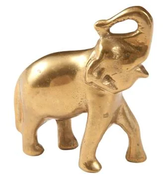 Brass elephant Stock Photos