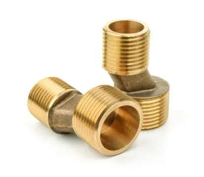Brass fitting eccentric  connectors Stock Photos
