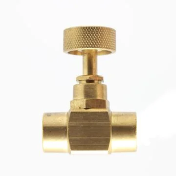 Brass gate valve Stock Photos