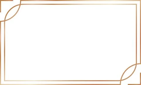 Brass Gradient Line Framework Stock Illustration