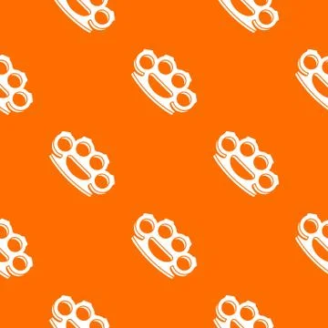 Brass knuckles pattern seamless Stock Illustration