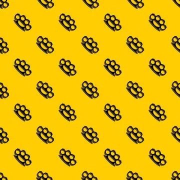 Brass knuckles pattern vector Stock Illustration