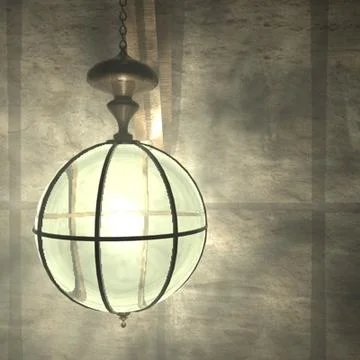 Brass Lamp 3D Model