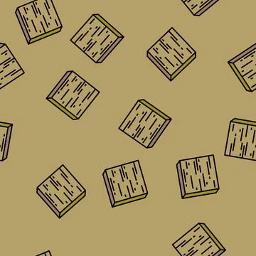 Brass metal copper vector seamless pattern Illustrazione stock
