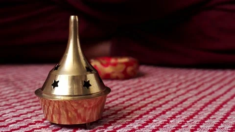 A Brass Resin Burner Stock Footage 227522138