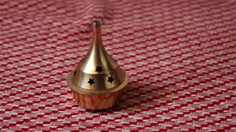 A Brass Resin Burner Stock Footage 227532029