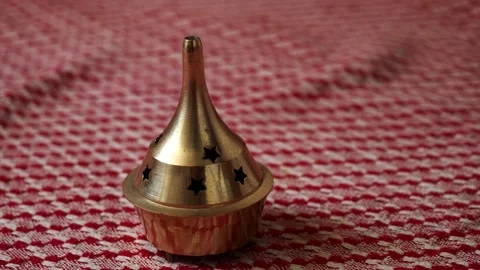 A Brass Resin Burner Stock Footage 227534744